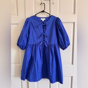 Band of the Free Blue bow dress L